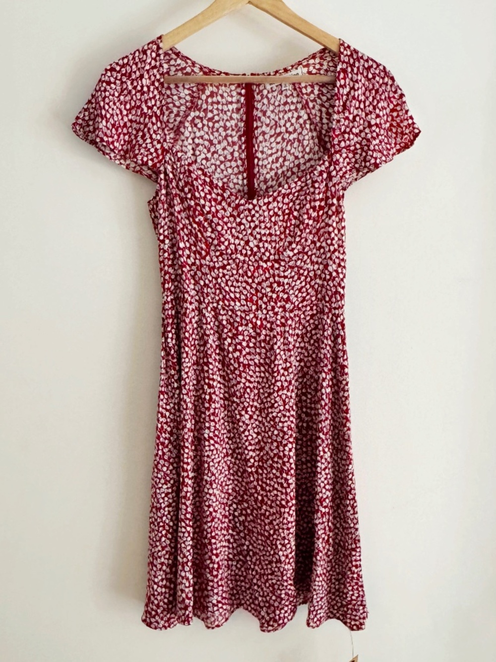 Reformation Novia Dress Red Floral Size 2